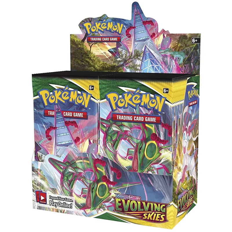 Pokemon Sword and Shield Evolving Skies Booster Display Box - 36 Packs of 10 Cards Collection card toys for children
Pokemon Sword and Shield Evolving Skies Booster Display Box - 36 Packs of 10 Cards Collection card toys for children