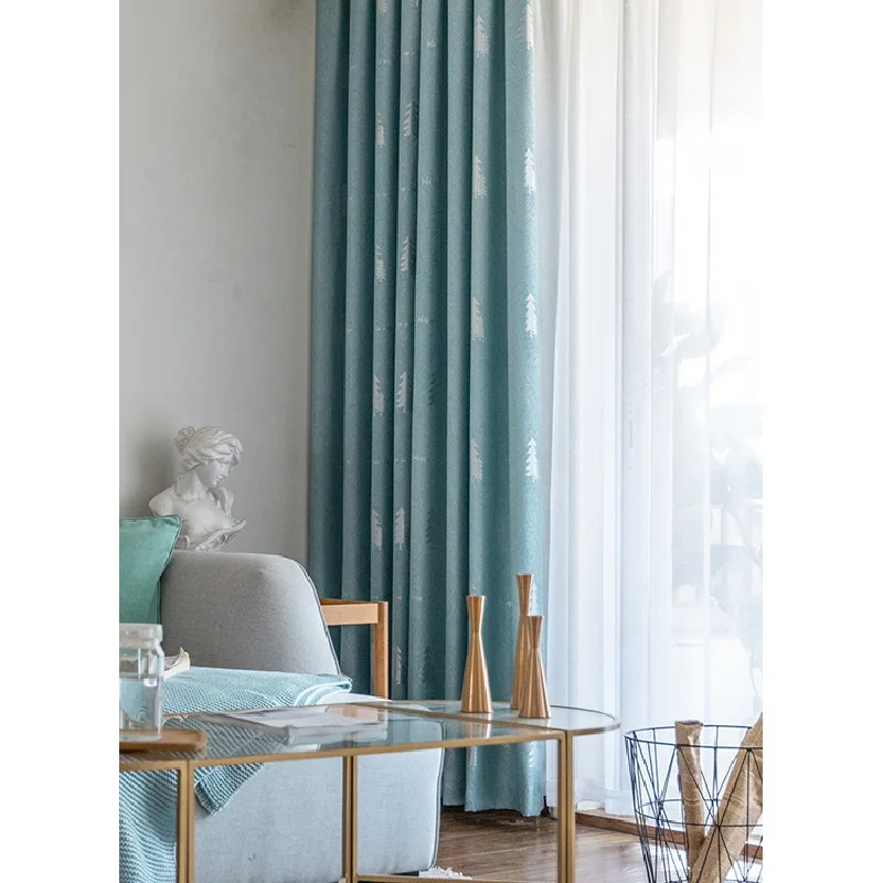 High-end Cotton Linen Christmas Tree Jacquard Curtains Nordic Minimalist Curtains for Living Room Bedroom Shading Curtain Custom
High-end Cotton Linen Christmas Tree Jacquard Curtains Nordic Minimalist Curtains for Living Room Bedroom Shading Curtain Custom