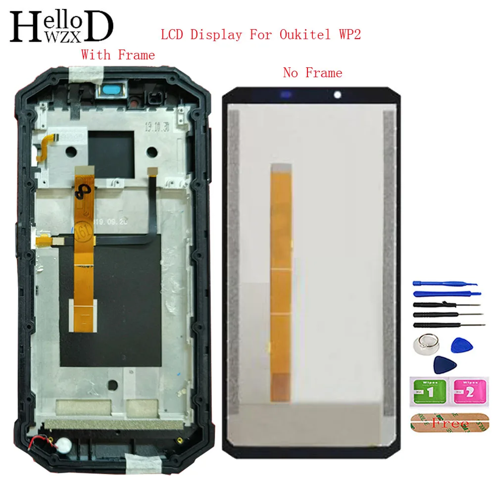 6.0'' Phone LCD Display LCDs For Oukitel WP2 LCD Display Touch Screen Digitizer Assembly Repair Parts Lens Sensor Frame Tools
6.0'' Phone LCD Display LCDs For Oukitel WP2 LCD Display Touch Screen Digitizer Assembly Repair Parts Lens Sensor Frame Tools