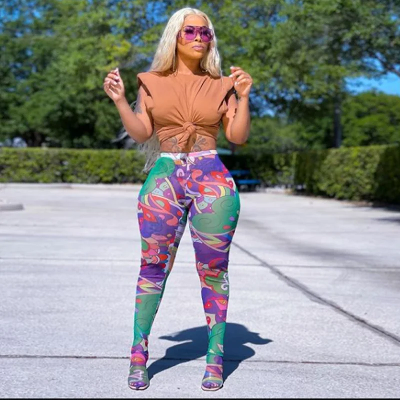 Printed Mesh Feet Pants Leggings For Women New Fashion High Waist Body-Shaping Streetwear Female Wrap Hip Trousers 2021 Summer
Printed Mesh Feet Pants Leggings For Women New Fashion High Waist Body-Shaping Streetwear Female Wrap Hip Trousers 2021 Summer