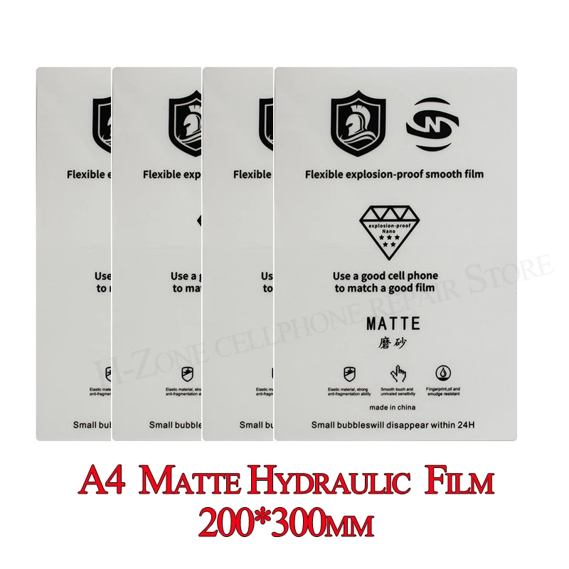 20pcs A4 Hydraulic Matte Flexible Film For IPad Front Screen Protector Ultra thin Anti Fingerprint sheet For any cutting machine
20pcs A4 Hydraulic Matte Flexible Film For IPad Front Screen Protector Ultra thin Anti Fingerprint sheet For any cutting machine