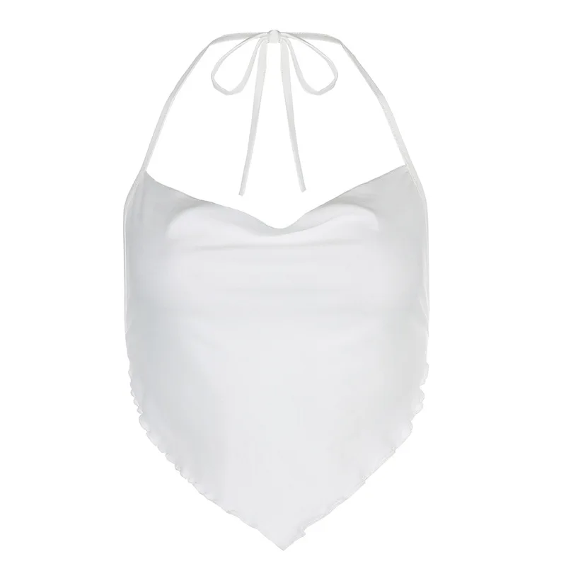 Backless Sexy White Crop Top Female 90s Sweety Girls Y2K Streetwear Sleeveless V Neck Ruched Tops Summer Beachwear Ropa de Mujer
Backless Sexy White Crop Top Female 90s Sweety Girls Y2K Streetwear Sleeveless V Neck Ruched Tops Summer Beachwear Ropa de Mujer