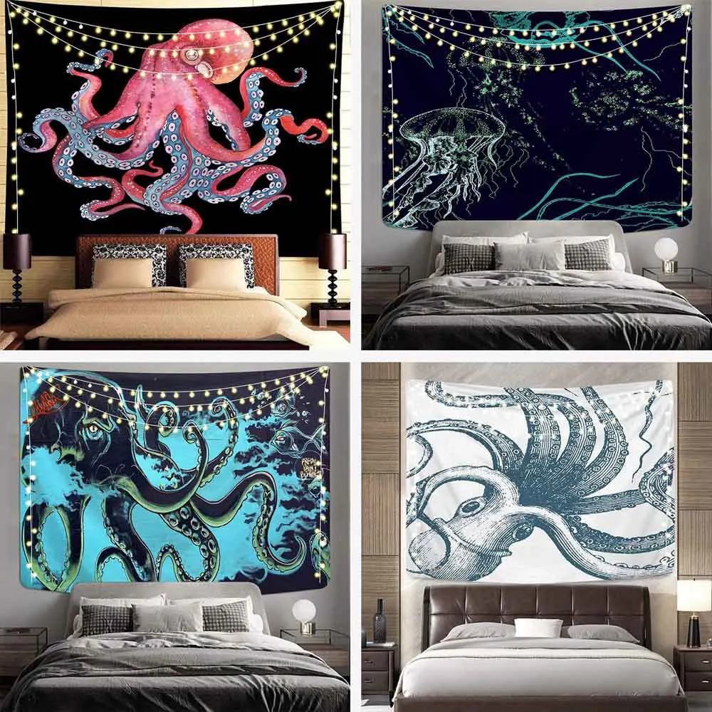 Octopus Jellyfish Tapestry Wall Hanging Psychedelic Background Cloth Decor Beach Towel Rug Yoga Mat Bedroom Blanket Carpet
Octopus Jellyfish Tapestry Wall Hanging Psychedelic Background Cloth Decor Beach Towel Rug Yoga Mat Bedroom Blanket Carpet