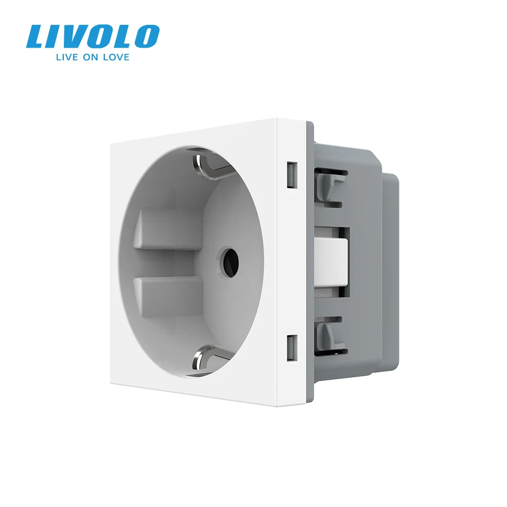 Livolo Socket DIY Parts,White Plastic Materials, EU standard, Function Key For EU Wall Socket, VL-C7-C1EU-11
Livolo Socket DIY Parts,White Plastic Materials, EU standard, Function Key For EU Wall Socket, VL-C7-C1EU-11