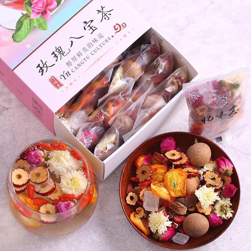 2021 Chinese Herbal Chinese Tea Natural Babao Tea, Includes Longan Rose Jujube Chinese Tea Helps Digestion, Beauty Skin 180g
2021 Chinese Herbal Chinese Tea Natural Babao Tea, Includes Longan Rose Jujube Chinese Tea Helps Digestion, Beauty Skin 180g