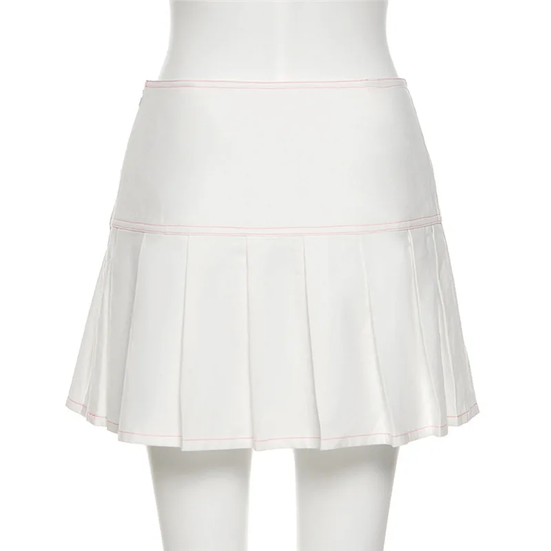Fashion High Waist Y2k Aesthetics Mini Skirt Kawaii Buttons White Casual Girl Pleated Skirts Zipper Patchwork Sweet Cute Outfits
Fashion High Waist Y2k Aesthetics Mini Skirt Kawaii Buttons White Casual Girl Pleated Skirts Zipper Patchwork Sweet Cute Outfits