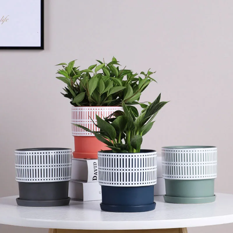 Luxury Glazed Ceramic Flower Pots Miniatire Model Home Decoration Accessories Green Plants Potted Planter Fairy Garden Crafts
Luxury Glazed Ceramic Flower Pots Miniatire Model Home Decoration Accessories Green Plants Potted Planter Fairy Garden Crafts