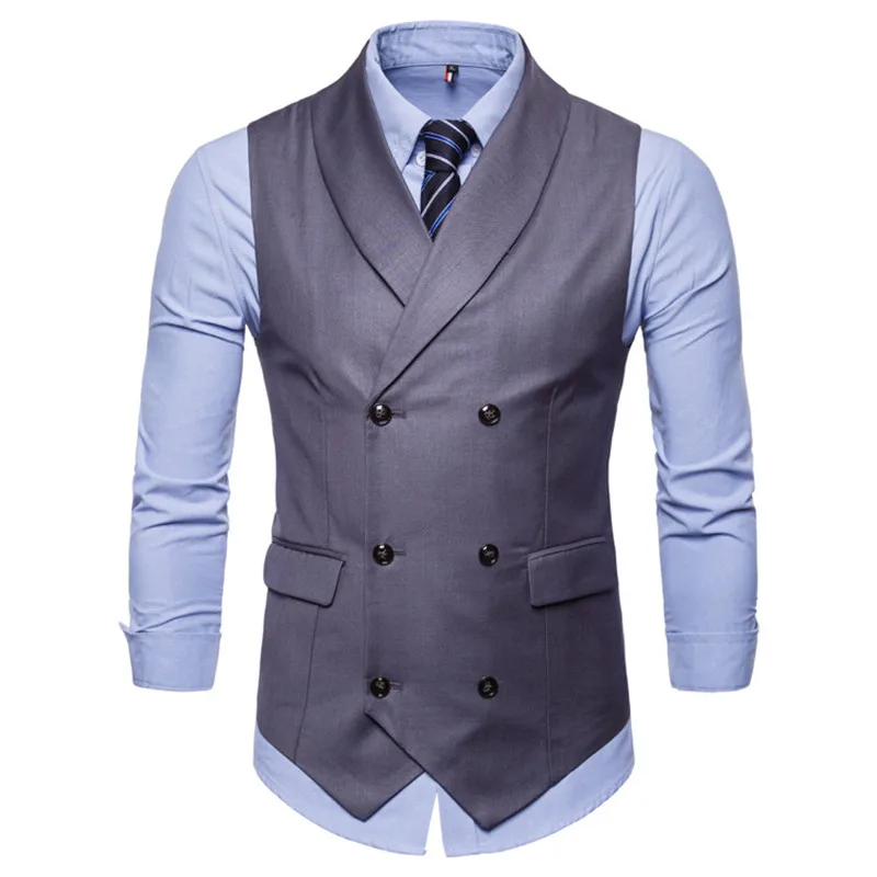 Brand Suit Vest Men Jacket Sleeveless Double Breasted Vest Fashion Spring Autumn Plus Size Waistcoat
Brand Suit Vest Men Jacket Sleeveless Double Breasted Vest Fashion Spring Autumn Plus Size Waistcoat
