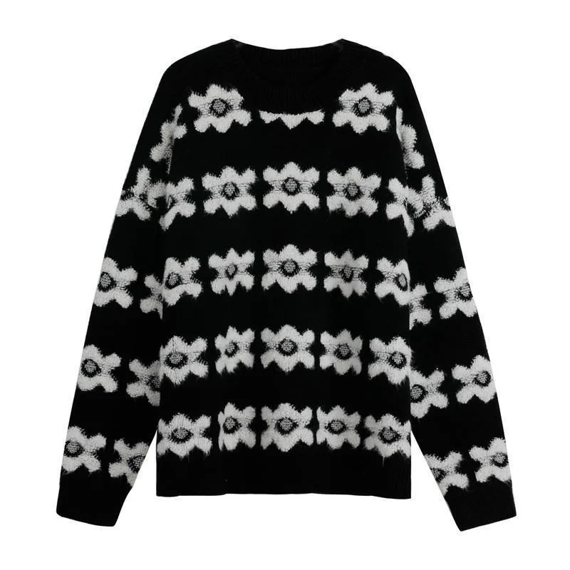 Autumn Winter Clothes 2021 New Casual Loose Flower Pullover Knitwear Long Sleeve Thick Knitted Sweater Female Fashion Jumper
Autumn Winter Clothes 2021 New Casual Loose Flower Pullover Knitwear Long Sleeve Thick Knitted Sweater Female Fashion Jumper