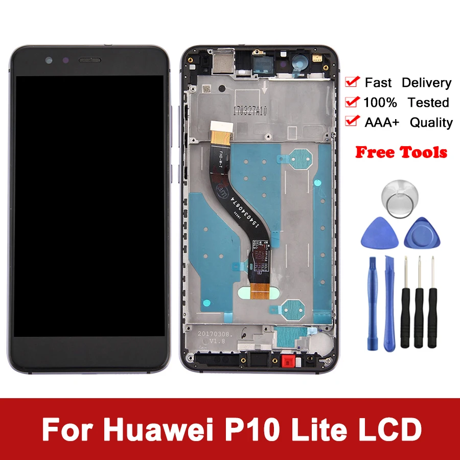 5.2" LCD For HUAWEI P10 Lite LCD Display Touch Screen With Frame For huawei P10 Lite LCD Screen P10Lite WAS-LX1 WAS-LX1A WAS-LX2
5.2" LCD For HUAWEI P10 Lite LCD Display Touch Screen With Frame For huawei P10 Lite LCD Screen P10Lite WAS-LX1 WAS-LX1A WAS-LX2