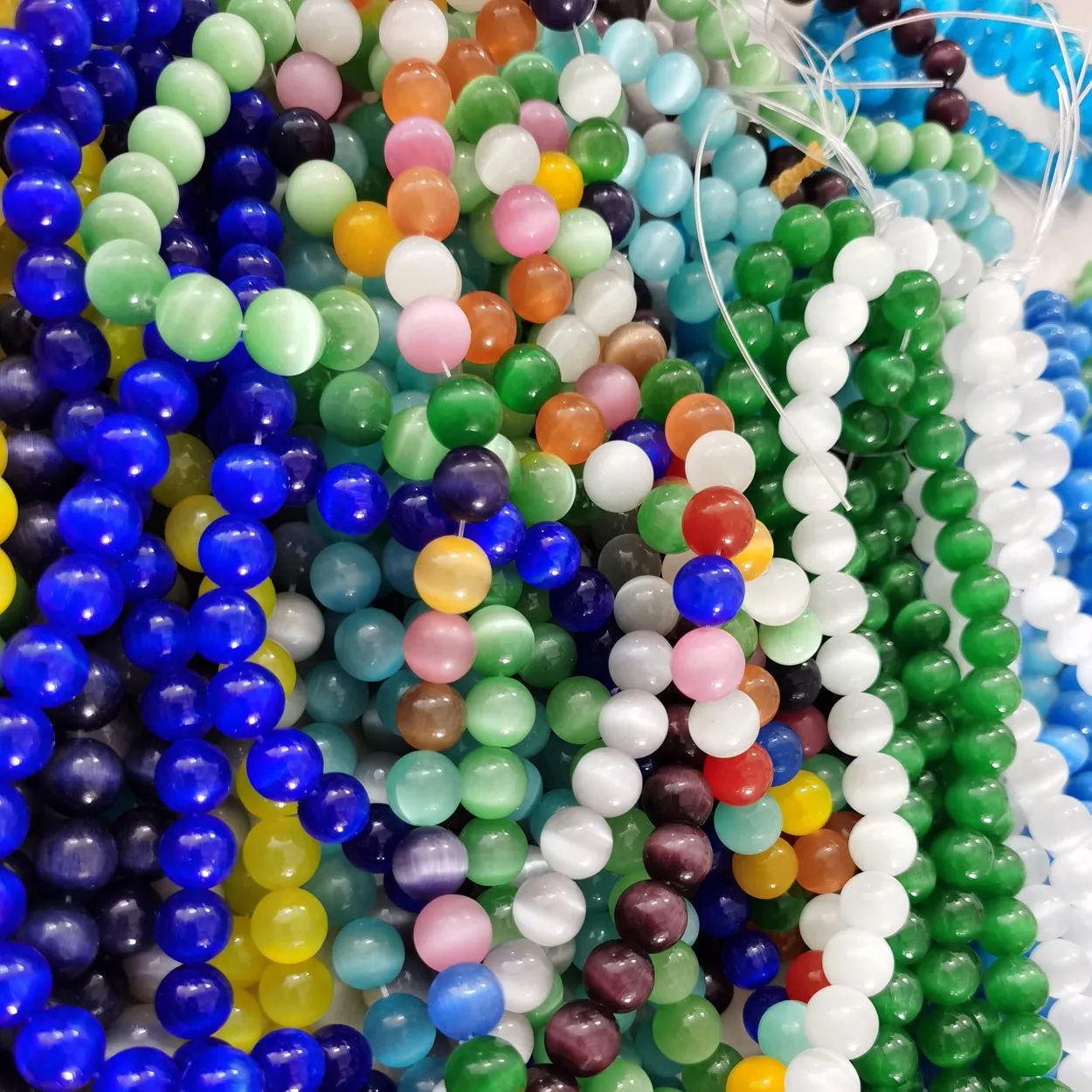 Loose Spacer Round Cat's Eye Crystal Glass 4mm 6mm 8mm 10mm 12mm 14mm 16mm Crafts Beads for Jewelry Making DIY
Loose Spacer Round Cat's Eye Crystal Glass 4mm 6mm 8mm 10mm 12mm 14mm 16mm Crafts Beads for Jewelry Making DIY