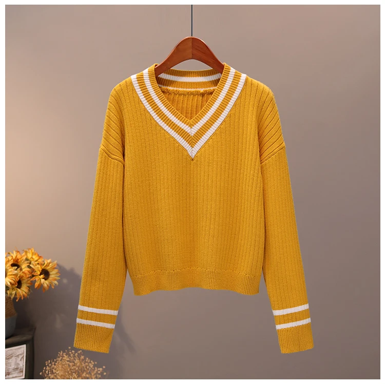 Students Fashion Knitted Cardigans Spring Autumn Pullover Women Casual Loose Long Sleeve Tops V Neck Solid Women Sweater Coat
Students Fashion Knitted Cardigans Spring Autumn Pullover Women Casual Loose Long Sleeve Tops V Neck Solid Women Sweater Coat