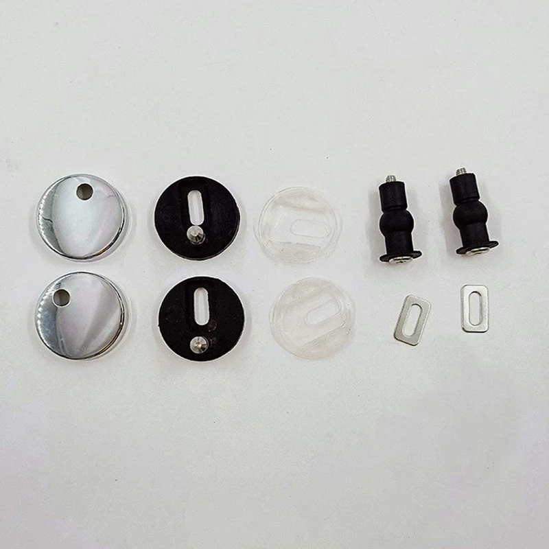 4Pcs Toilet Seat Fittings, Toilet Seats Hinges with Bases and Screws, Toilet Seat Cover Top Fixing Replacement Fitting
4Pcs Toilet Seat Fittings, Toilet Seats Hinges with Bases and Screws, Toilet Seat Cover Top Fixing Replacement Fitting