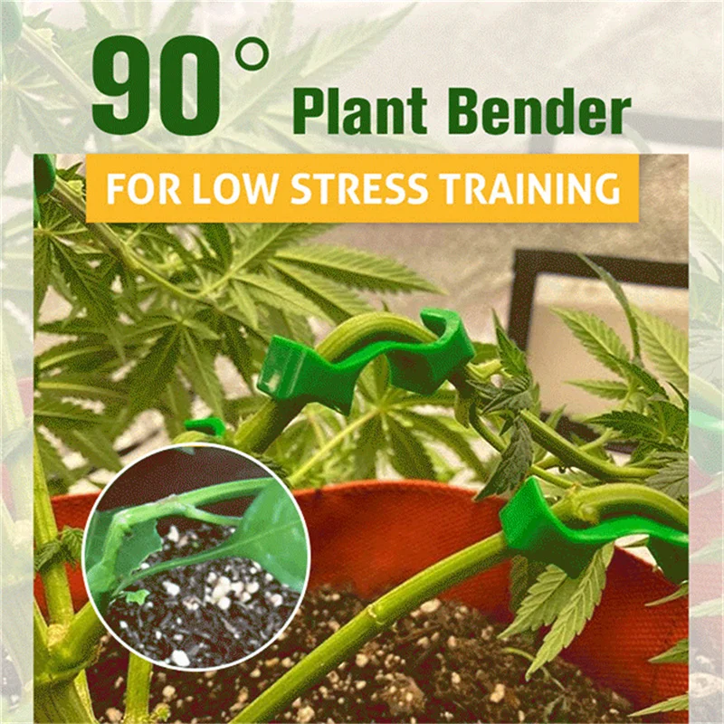 

10 PCS 90 Degree Plant Bender for Low Stress Training Plant Training Curved Plant Holder PETG plant accessories garden