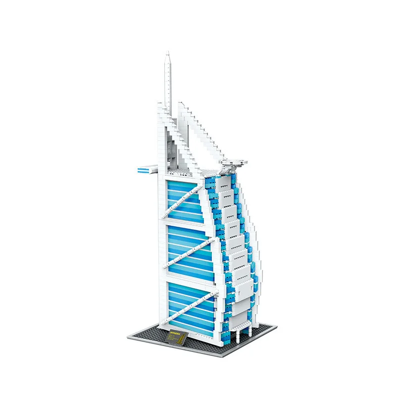 Landmark Famous Edifice Series Burj Al Arab Hotel 1:400 City Architecture Puzzle Model Building Blocks Brick Toys Kids Gift Set
Landmark Famous Edifice Series Burj Al Arab Hotel 1:400 City Architecture Puzzle Model Building Blocks Brick Toys Kids Gift Set