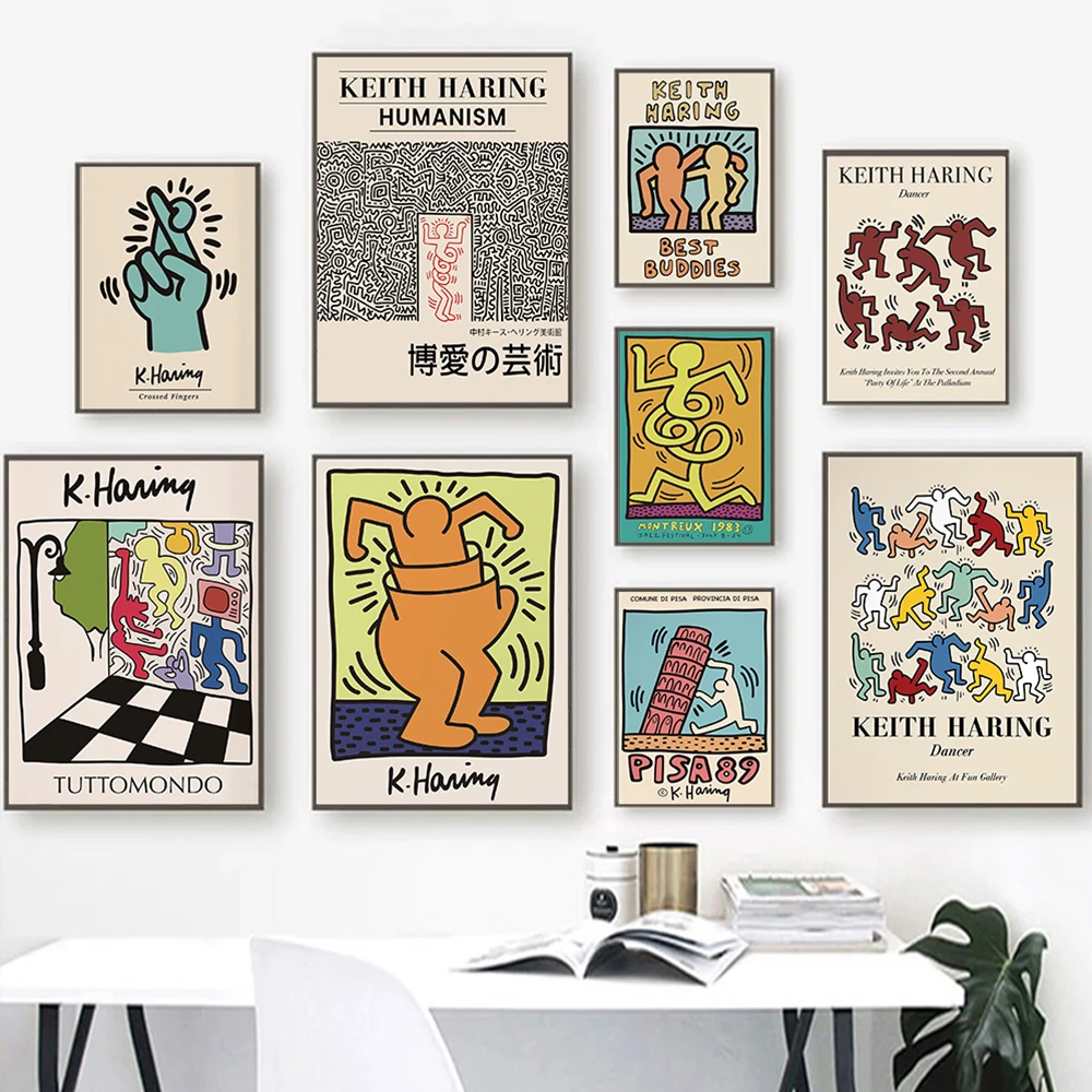 Keith Art Exhibition Poster Pisa Abstract Vintage Pop Art Print Canvas Painting Wall Art Picture For Living Room Home Decoration
Keith Art Exhibition Poster Pisa Abstract Vintage Pop Art Print Canvas Painting Wall Art Picture For Living Room Home Decoration