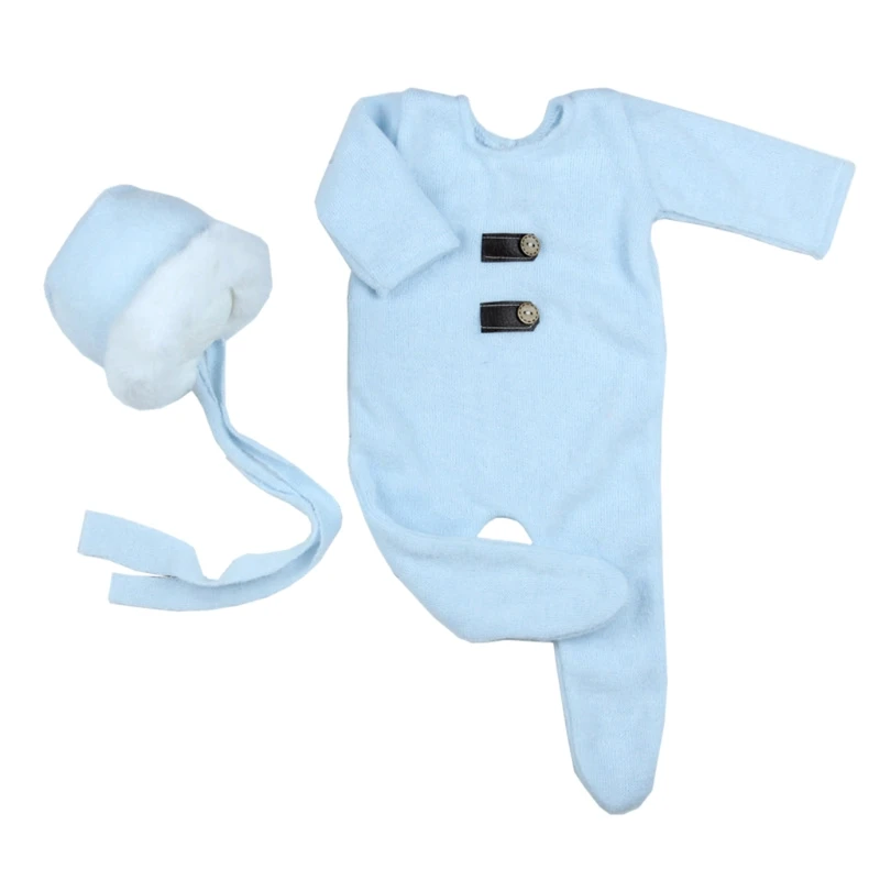 2 Pcs/Set Newborn Photography Props Suit Knitted Cotton Jumpsuit Hat Infant Photo Shooting Clothes Outfits
2 Pcs/Set Newborn Photography Props Suit Knitted Cotton Jumpsuit Hat Infant Photo Shooting Clothes Outfits