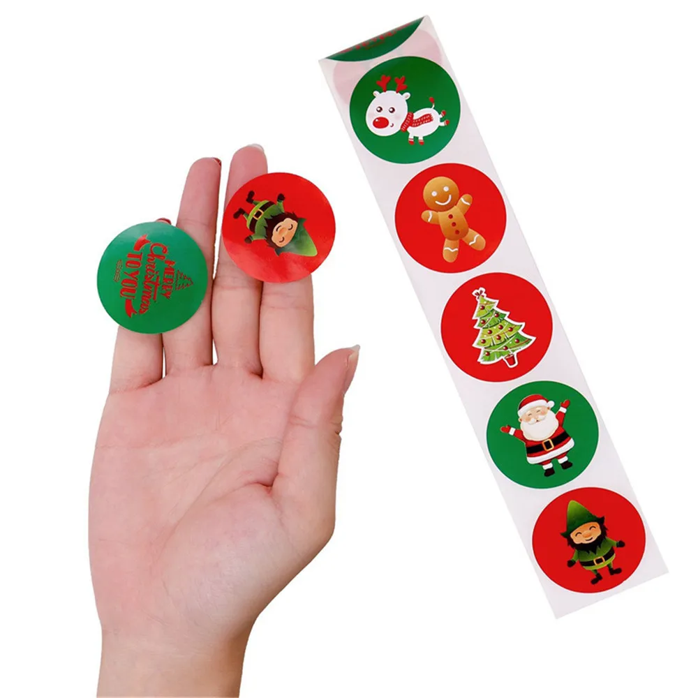 500pcs/roll Cartoon Christmas Roll Stickers DIY Handmade Bakeware Stickers Packaging Sealing Labels Party Gifts Tags
500pcs/roll Cartoon Christmas Roll Stickers DIY Handmade Bakeware Stickers Packaging Sealing Labels Party Gifts Tags