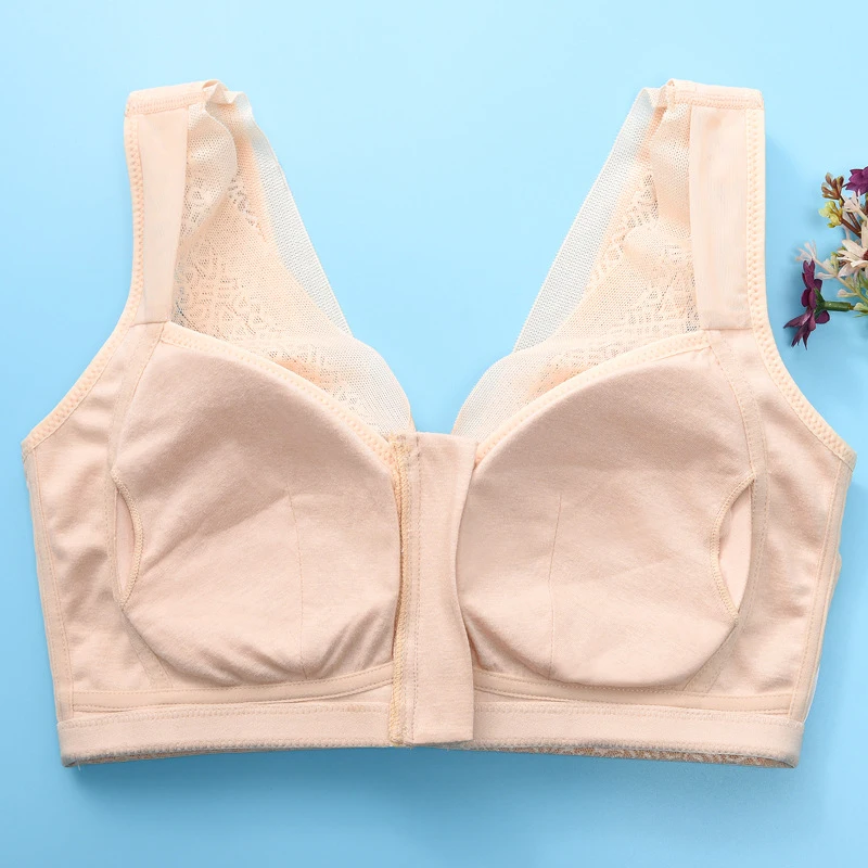 Women Front Zipper Closure Bra Wirefree Anti-sagging Lace Push-up Bra Breast Lift FS99
Women Front Zipper Closure Bra Wirefree Anti-sagging Lace Push-up Bra Breast Lift FS99