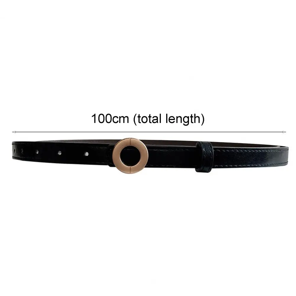 Waistband Soft All-match Women Thin Round Buckle Fuax Leather Waist Belt for Party
Waistband Soft All-match Women Thin Round Buckle Fuax Leather Waist Belt for Party
