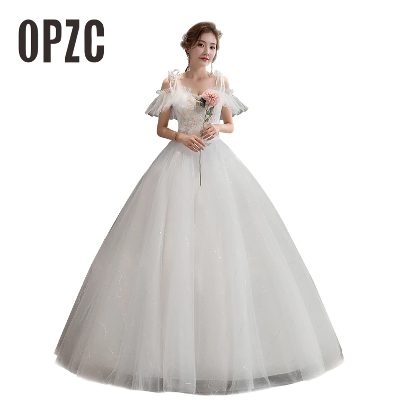 OPZC Fashion Cheap sexy Spaghetti Straps Wedding Dress Made plus size Princess Boat neck off shouder Pleat Vestido De Noiva GZ 6
OPZC Fashion Cheap sexy Spaghetti Straps Wedding Dress Made plus size Princess Boat neck off shouder Pleat Vestido De Noiva GZ 6