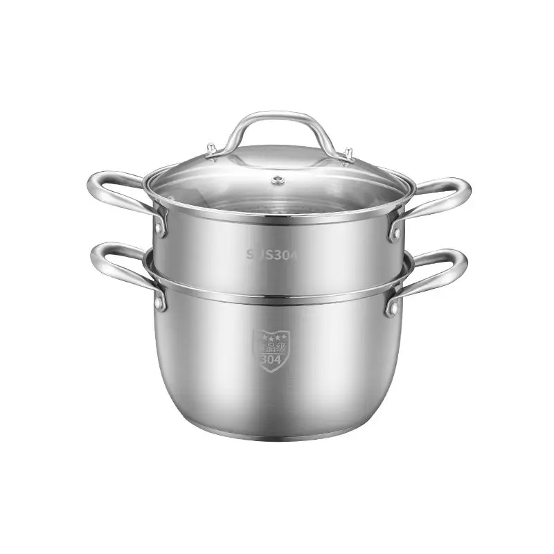 Stainless Steel Soup Pot Steamer Thickening Double Bottom Non-stick Soup Steamer Cooking Pot Induction Cooker Gas Furnace
Stainless Steel Soup Pot Steamer Thickening Double Bottom Non-stick Soup Steamer Cooking Pot Induction Cooker Gas Furnace