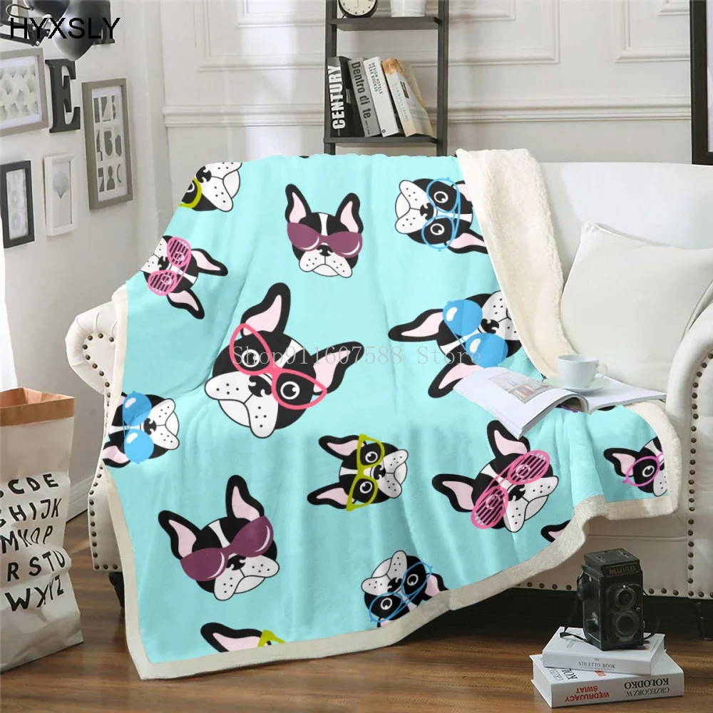 3D Hippie Pug Sherpa Blanket On Beds Animal Cartoon Cute Plush Throw Blanket For Kids Bedspread Bulldog Sofa Cover Custom
3D Hippie Pug Sherpa Blanket On Beds Animal Cartoon Cute Plush Throw Blanket For Kids Bedspread Bulldog Sofa Cover Custom