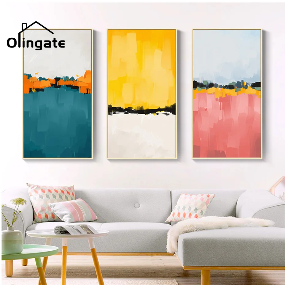 Modern Abstract Landscape Canvas Poster Colorful Blue Yellow Pink Wall Picture Art One Piece Canvas Painting Home Room Decor
Modern Abstract Landscape Canvas Poster Colorful Blue Yellow Pink Wall Picture Art One Piece Canvas Painting Home Room Decor
