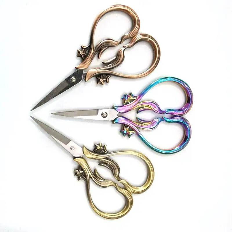 Retro Scissors Antique Thread Cutting Scissors Vintage Embroidery Cross Stitch Sewing Scissors Stainless Steel Tailor Scissors
Retro Scissors Antique Thread Cutting Scissors Vintage Embroidery Cross Stitch Sewing Scissors Stainless Steel Tailor Scissors