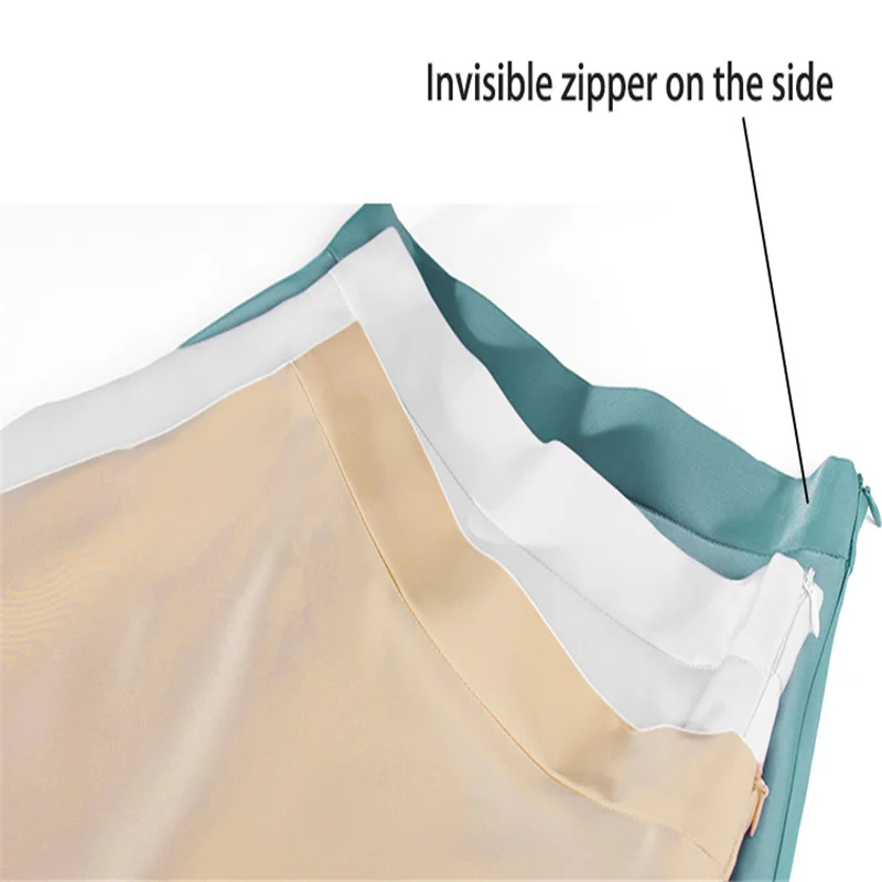 Women's Solid Satin Mid-length Skirt Retro Side Zipper Office ladies A-line Skirt Slim And Elegant
Women's Solid Satin Mid-length Skirt Retro Side Zipper Office ladies A-line Skirt Slim And Elegant