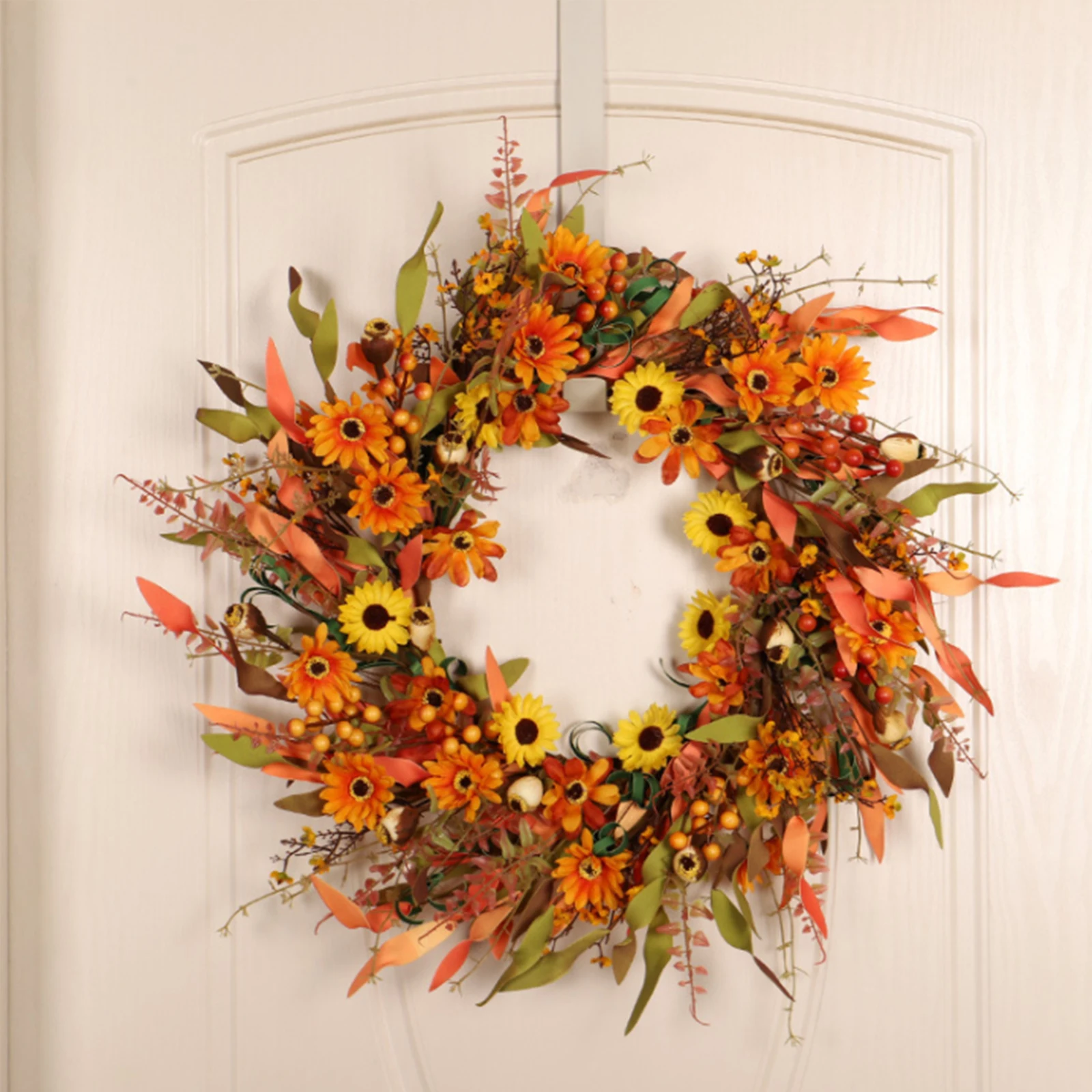 Artificial Flower Rattan Circle Wreath Wall Hanging Thanksgiving Decorations Simulation Daisy Exquisite Autumn Decoration
Artificial Flower Rattan Circle Wreath Wall Hanging Thanksgiving Decorations Simulation Daisy Exquisite Autumn Decoration