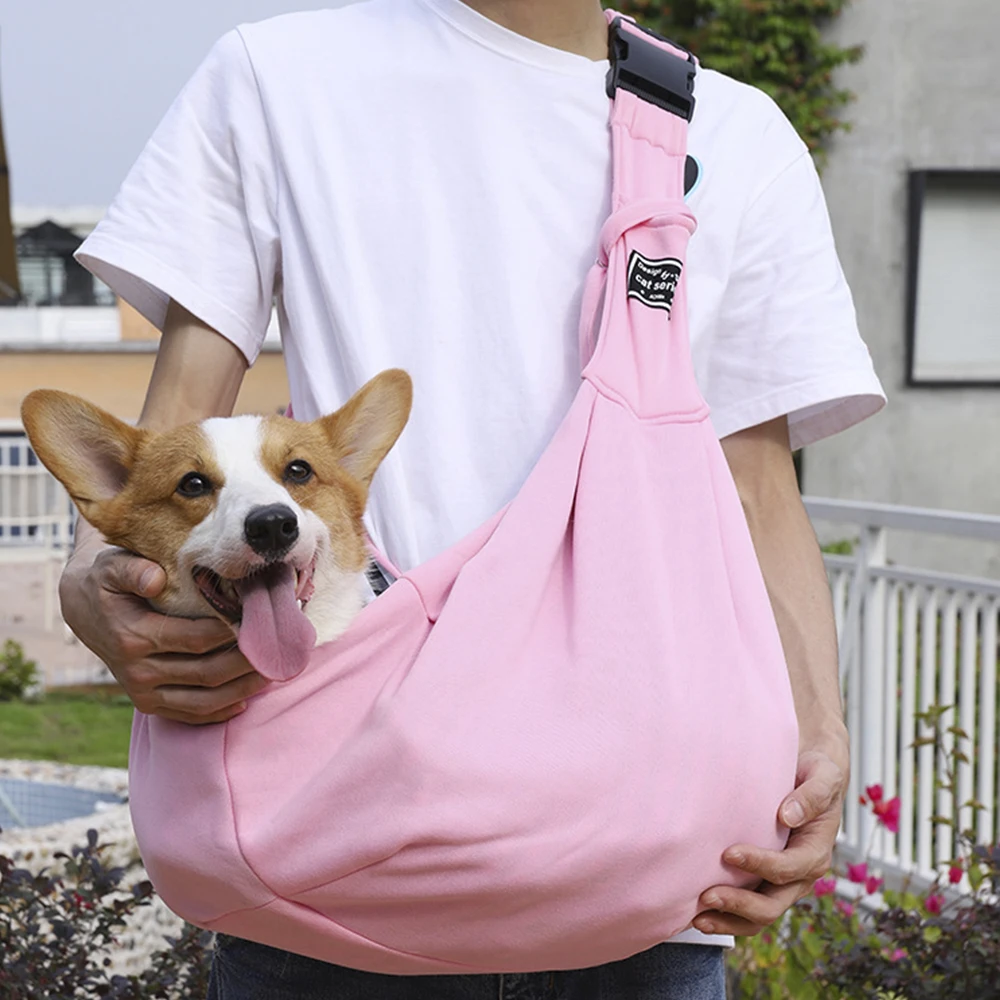 

Сумка-переноска для собак, регулируемый рюкзак для переноски домашних животных с карманным ремнем