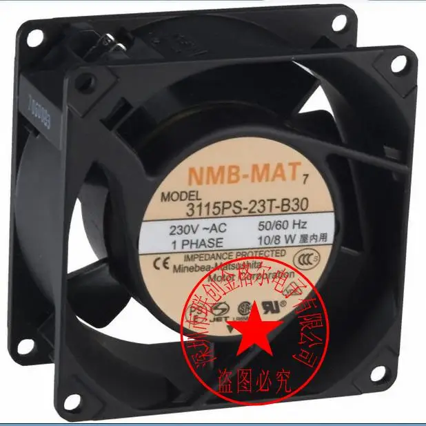 BRAND NEW 3115PS-23T-B30 3115PS-23T-B30-A00 ORIGINAL 230VAC10/8W ALUMINIUM FRAME FAN FANS
BRAND NEW 3115PS-23T-B30 3115PS-23T-B30-A00 ORIGINAL 230VAC10/8W ALUMINIUM FRAME FAN FANS