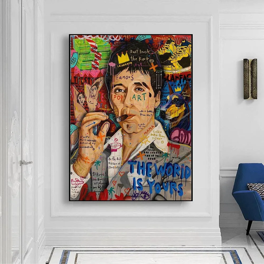 Godfather Smokes Graffiti Pop Art Canvas Painting Modern Abstract Poster Print On Wall Picture For Living Room Home Decor Cuadro
Godfather Smokes Graffiti Pop Art Canvas Painting Modern Abstract Poster Print On Wall Picture For Living Room Home Decor Cuadro
