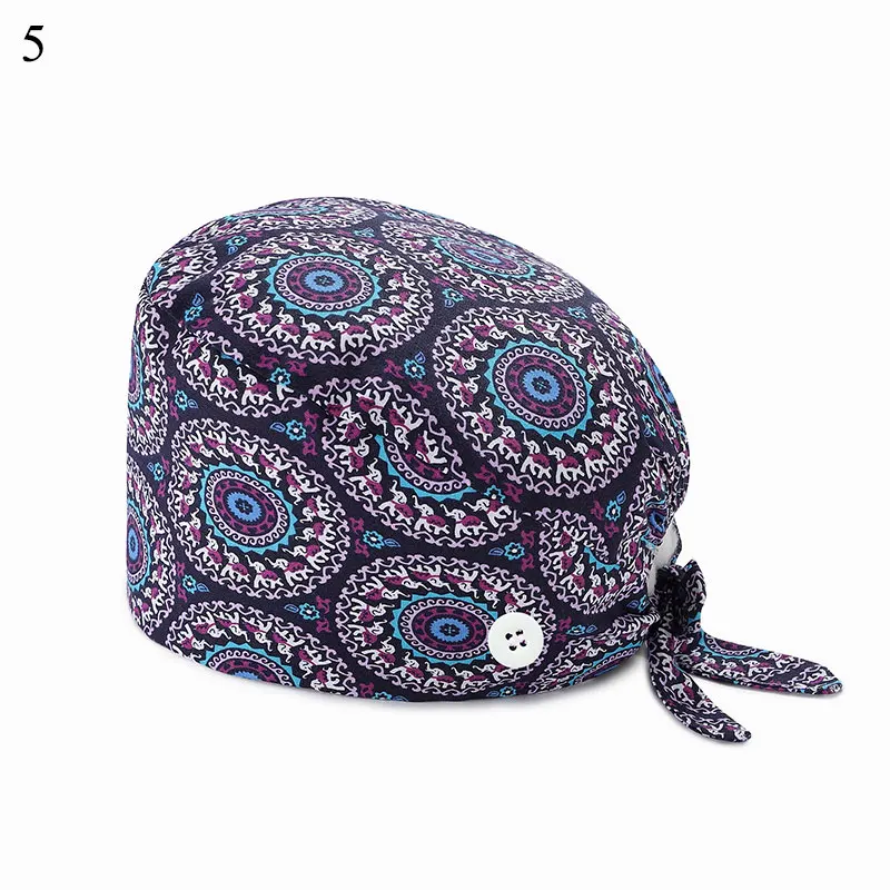 Baotou Cap Floral Buckle Doctor Hat Casual Fashion Nurse Hat Colorful Printing Pure Cotton Sweat-Absorbent Towel Surgical Cap
Baotou Cap Floral Buckle Doctor Hat Casual Fashion Nurse Hat Colorful Printing Pure Cotton Sweat-Absorbent Towel Surgical Cap