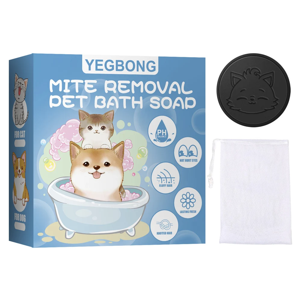 Pet Washing Soap Bar with Bubble Net Mite Removal Anti Itch Moisturizes & Soothes the Skin Pet Cleaning for Cat Dog PI669
Pet Washing Soap Bar with Bubble Net Mite Removal Anti Itch Moisturizes & Soothes the Skin Pet Cleaning for Cat Dog PI669