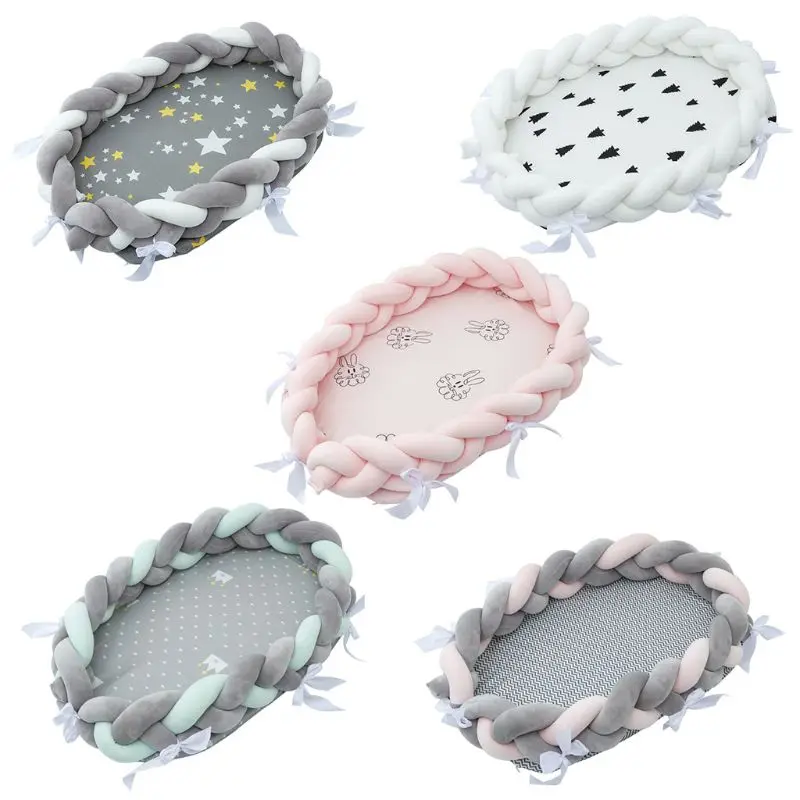 Baby Nest Bed Travel Crib Soft Breathable Lounger Sleeping Bassinet w/ Bumper G99C 
Baby Nest Bed Travel Crib Soft Breathable Lounger Sleeping Bassinet w/ Bumper G99C