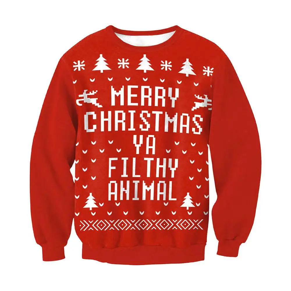 Men Women Ugly Christmas Sweaters Red Jumpers Tops Merry Christmas Letter Xmas Sweatshirts Unisex Holiday Party Xmas Pullovers
Men Women Ugly Christmas Sweaters Red Jumpers Tops Merry Christmas Letter Xmas Sweatshirts Unisex Holiday Party Xmas Pullovers