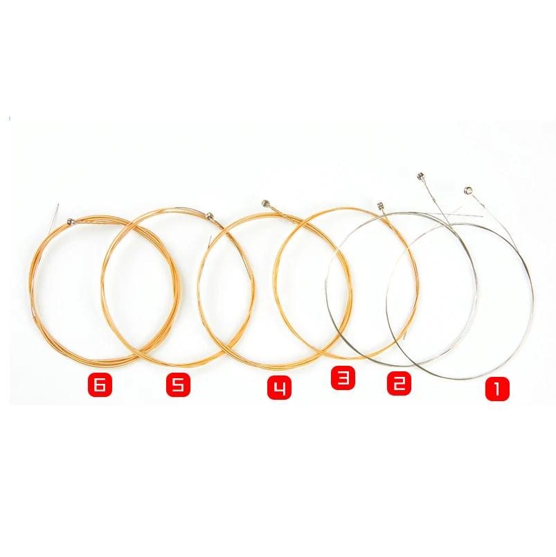 6Pcs/Set Acoustic Guitar Strings Rainbow Yellow Red Steel 1-6 Guitar Strings E-A For Acoustic Folk Guitar Classic Guitar Parts
6Pcs/Set Acoustic Guitar Strings Rainbow Yellow Red Steel 1-6 Guitar Strings E-A For Acoustic Folk Guitar Classic Guitar Parts