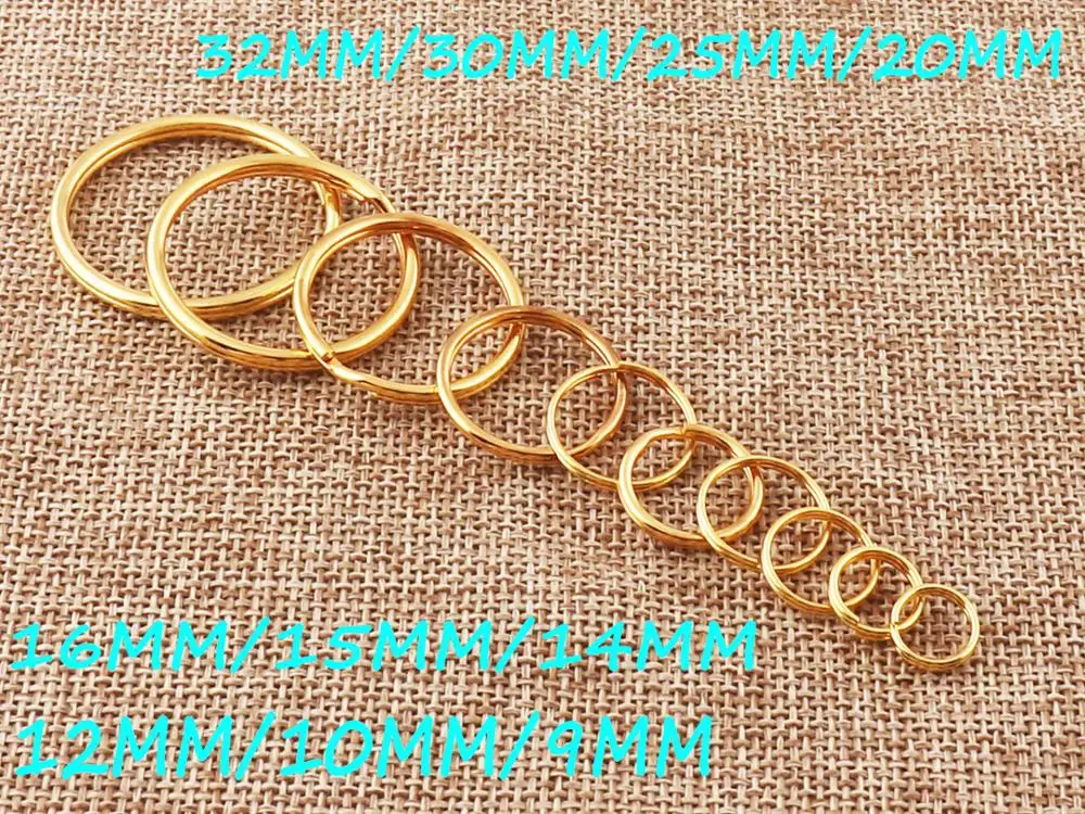 20-100 pcs Gold Split Key Rings,Jump Rings,Leather Key chain Key Rings Key Fob-32mm/30mm/25mm/20mm/16mm/15mm/14mm/12mm/10mm/9mm 
20-100 pcs Gold Split Key Rings,Jump Rings,Leather Key chain Key Rings Key Fob-32mm/30mm/25mm/20mm/16mm/15mm/14mm/12mm/10mm/9mm