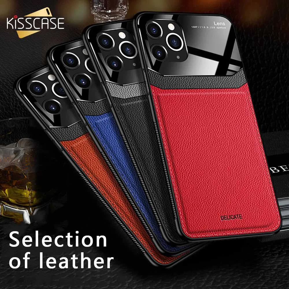 Чехол KISS Роскошный Кожаный противоударный чехол для iPhone 7 8 11 11PRO MAX X XR XS 8Plus Etui Capa |