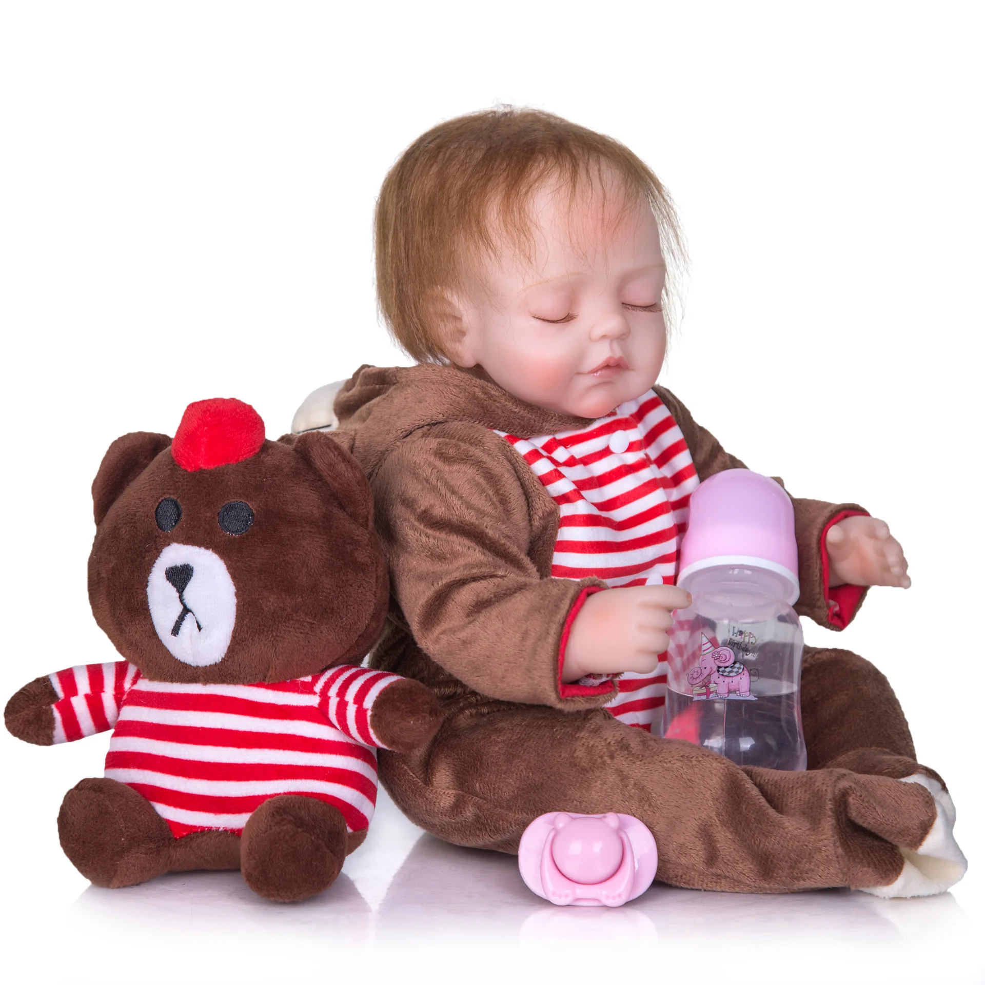 Bebe reborn Dolls real cute silicone reborn baby doll 17" 43cm children doll play house toys gift
Bebe reborn Dolls real cute silicone reborn baby doll 17" 43cm children doll play house toys gift