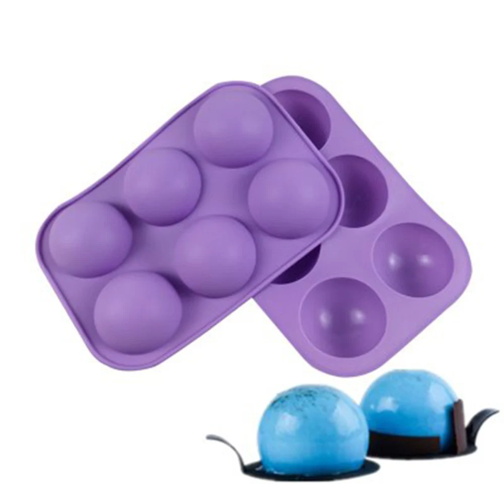 6 Holes Silicone Baking Mold 3d Half Ball Sphere Mould Sugarcraft Chocolate Cupcake Cake Mold Diy Muffin Bakeware Kitchen Tools
6 Holes Silicone Baking Mold 3d Half Ball Sphere Mould Sugarcraft Chocolate Cupcake Cake Mold Diy Muffin Bakeware Kitchen Tools
