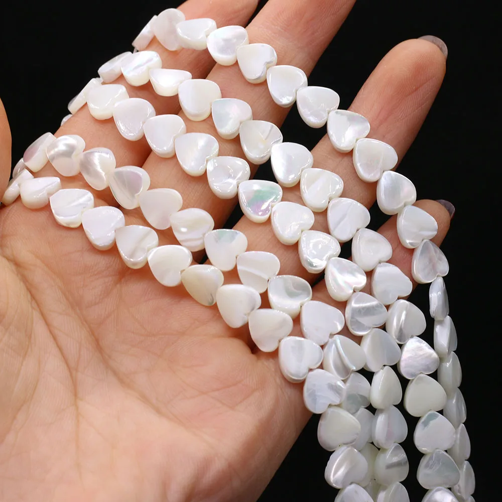 Natural Fresh-water White Shell Beaded Heart Shape Mother of Pearl Loose Beads for Jewelry Making DIY Charm Necklace Bracelet
Natural Fresh-water White Shell Beaded Heart Shape Mother of Pearl Loose Beads for Jewelry Making DIY Charm Necklace Bracelet