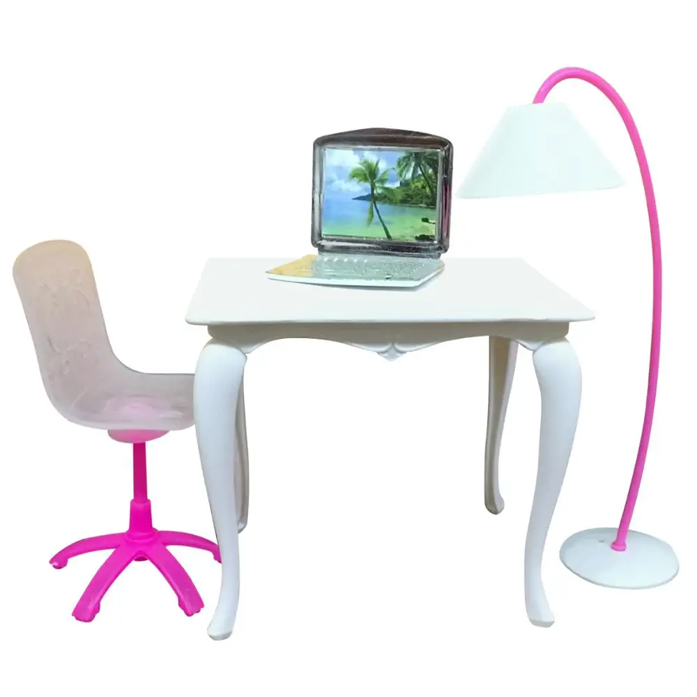 4PCS Simulation Office Table Lamp Laptop Chair Doll House Furniture for Doll Accessories Children Birthday Christmas Gift
4PCS Simulation Office Table Lamp Laptop Chair Doll House Furniture for Doll Accessories Children Birthday Christmas Gift