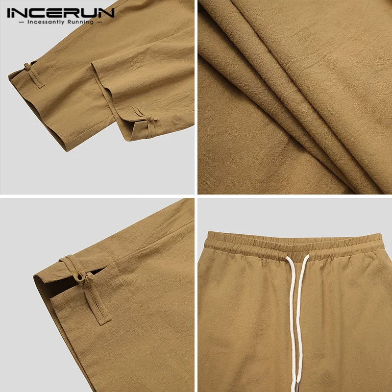 INCERUN 2021 Vintage Men Pants Solid Color Cotton Drawstring Loose Casual Trousers Men Streetwear Chinese Style Pantalon S-5XL
INCERUN 2021 Vintage Men Pants Solid Color Cotton Drawstring Loose Casual Trousers Men Streetwear Chinese Style Pantalon S-5XL