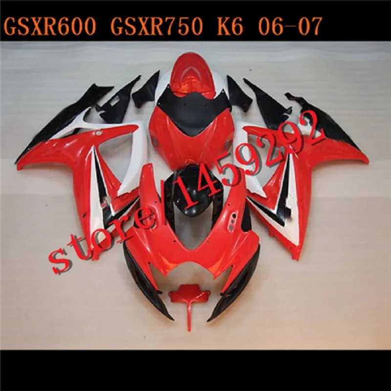 Fairing Fit GSXR600/750 K6 GSXR600 GSXR750 2006-2007 GSXR 600 750 06-07 Red White Black Fairing
Fairing Fit GSXR600/750 K6 GSXR600 GSXR750 2006-2007 GSXR 600 750 06-07 Red White Black Fairing