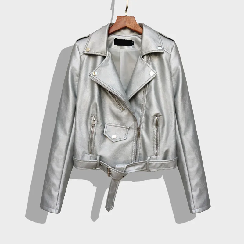 Slim Figure-flattering Pu Leather Jacket Manteau Femme Korean Style Casual Women's Jackets Spring Autumn Motorcycle Leather Coat
Slim Figure-flattering Pu Leather Jacket Manteau Femme Korean Style Casual Women's Jackets Spring Autumn Motorcycle Leather Coat