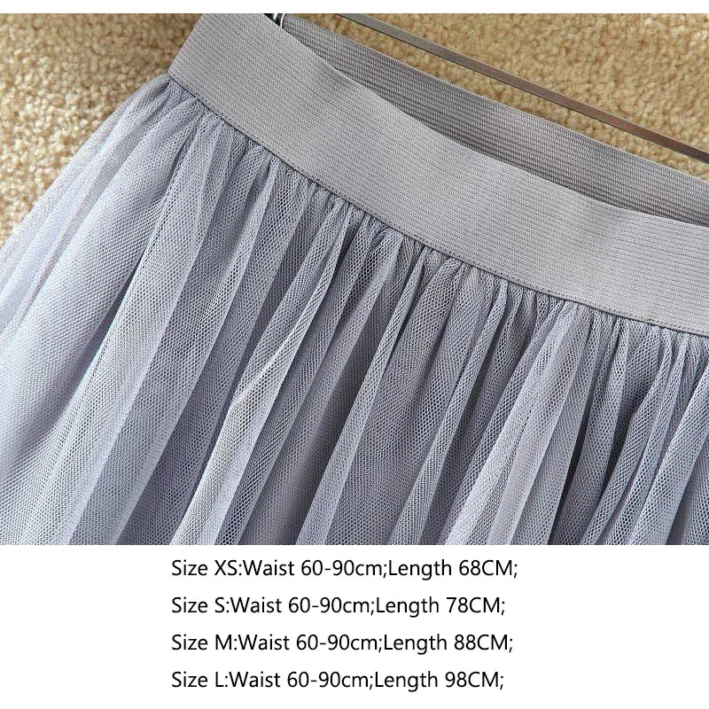 Spring Summer Vintage Tulle Skirt Women Elastic High Waist Mesh Skirts Long Pleated Tutu Skirt Female Jupe Longue Skirts
Spring Summer Vintage Tulle Skirt Women Elastic High Waist Mesh Skirts Long Pleated Tutu Skirt Female Jupe Longue Skirts