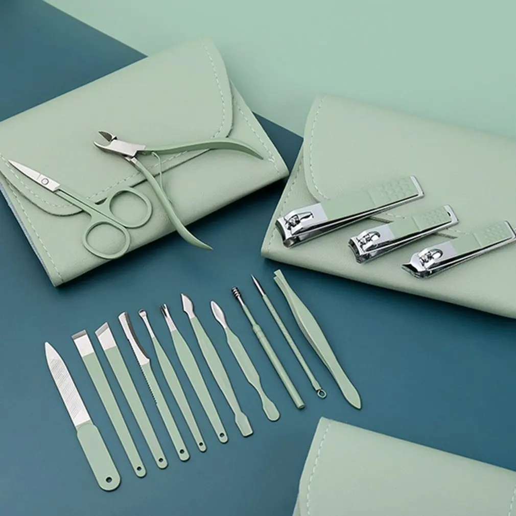 16pcs Manicure Set With PU Leather Case Nail Clippers Kit Pedicure Care Tools Nail Care Scissors Clippers Trimmer Nail Tool
16pcs Manicure Set With PU Leather Case Nail Clippers Kit Pedicure Care Tools Nail Care Scissors Clippers Trimmer Nail Tool